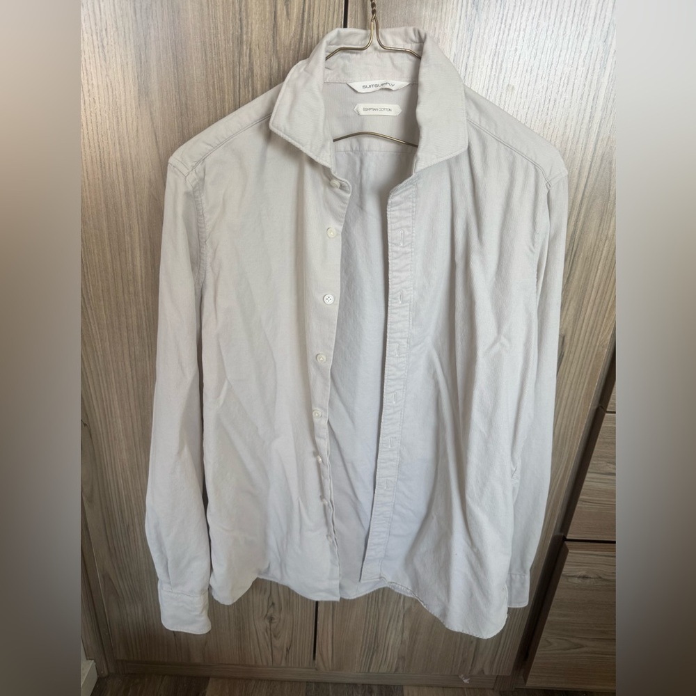 Suitsupply White/beige Egyptian Cotton Shirt